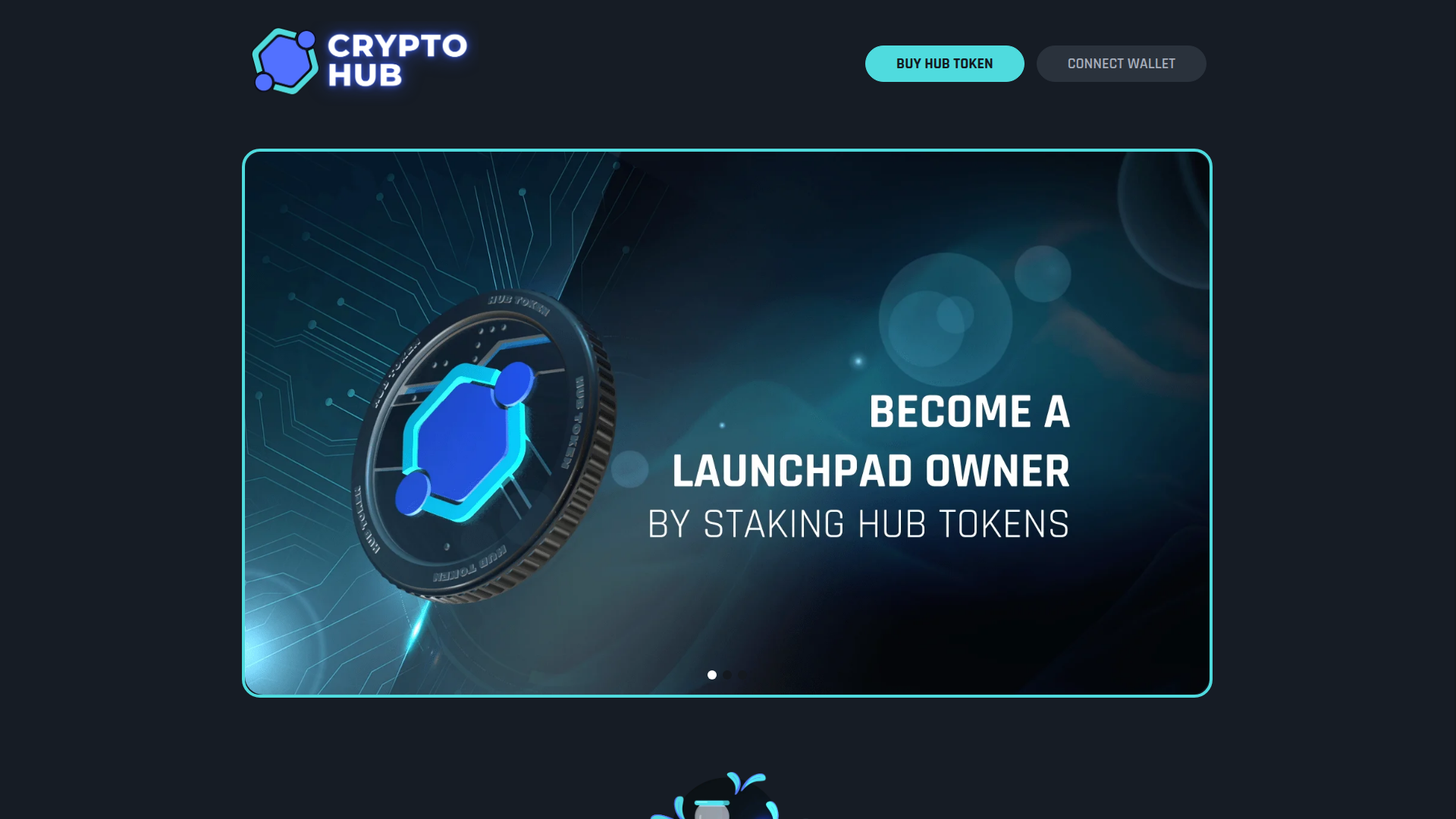 $HUB Presale — Dedicated presale website for the $HUB token with secure purchase functionality.