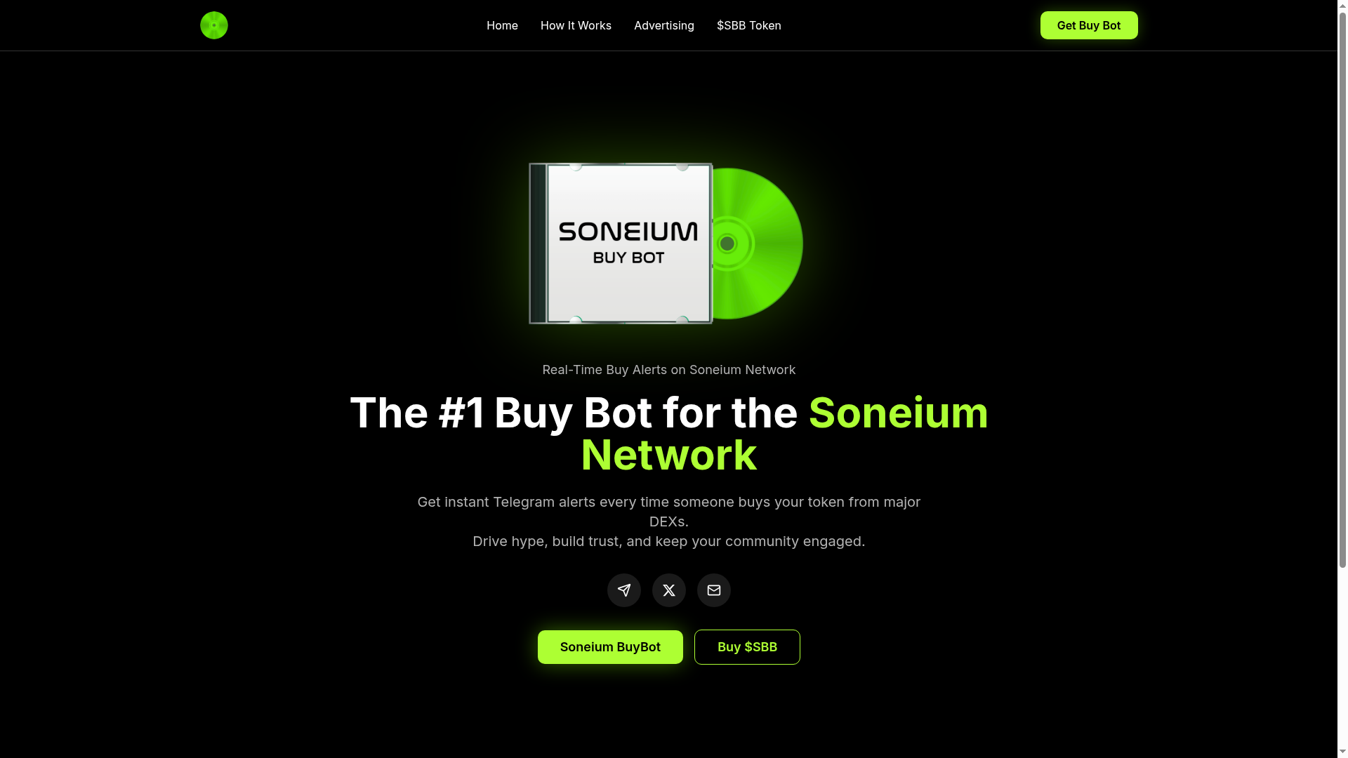 Soneium Buy Tech — Telegram-based buy bot for seamless Soneium network token purchases.