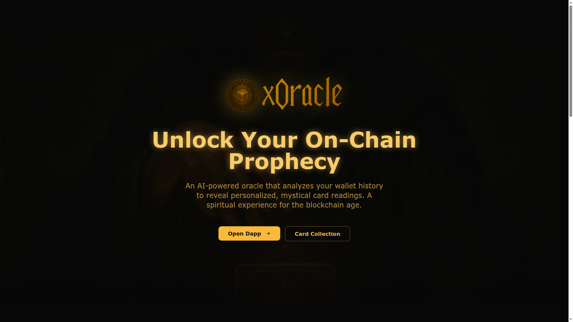 X0racle — AI-powered oracle solution providing intelligent data feeds for blockchain applications.